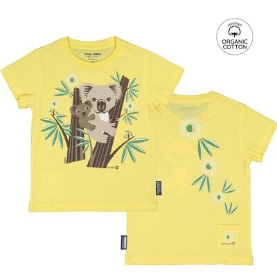 T-shirt enfant manches courtes en coton bio - Koala (2, 4, 6, 8 & 10 ans)