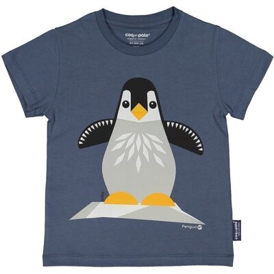 Kurzarm-T-Shirt für Kinder mit Pinguinmuster