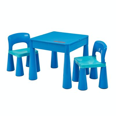 Set tavolo attività 5 in 1 per bambini e 2 sedie