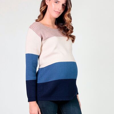 Striped Nursing Sweater