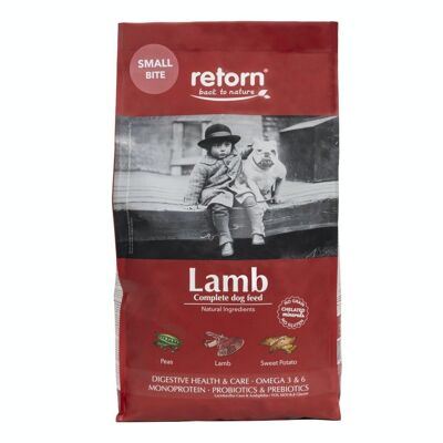RETORN small natural lamb kibble dog food