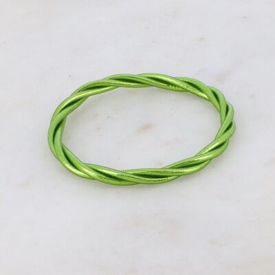 Buddhist bangle twisted olive