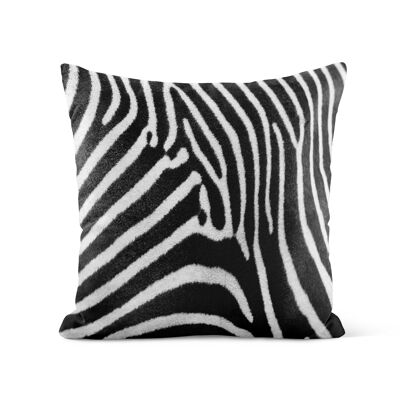 Fur cushion, Zebra skin effect