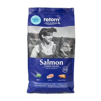 Croquettes naturelles pour chiens au saumon de RETORN 1