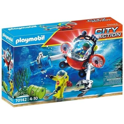 Playmobil City Operación Rescate Maritimo con Bote de Buceo