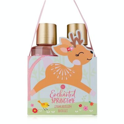 Badeset ENCHANTED SPRINGTIME in Geschenktasche, mit Duschgel und Schaumbad