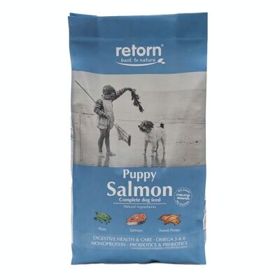 Pienso natural para cachorros de salmón de RETORN