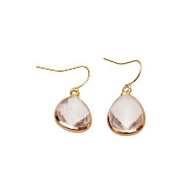 Teardrop earring medium - Mother of Pearl - Gold