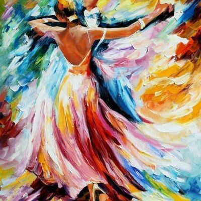 Diamond Painting Dance, 50x50 cm, Rundbohrer