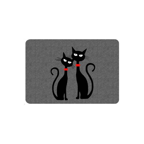 Black Cats Felt American Placemat Bertoni