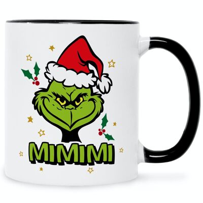 ENGRAVING LINE Mug imprimé avec dicton - Grinch MiMiMi - Mug de Noël - 330 ml