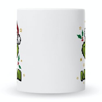 ENGRAVING LINE Mug imprimé avec dicton - Grinch MiMiMi - Mug de Noël - 330 ml 5