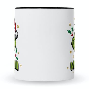 ENGRAVING LINE Mug imprimé avec dicton - Grinch MiMiMi - Mug de Noël - 330 ml 7