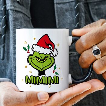 ENGRAVING LINE Mug imprimé avec dicton - Grinch MiMiMi - Mug de Noël - 330 ml 11