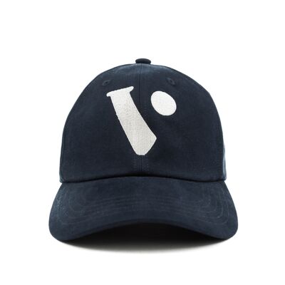 gorra azul marino con logo