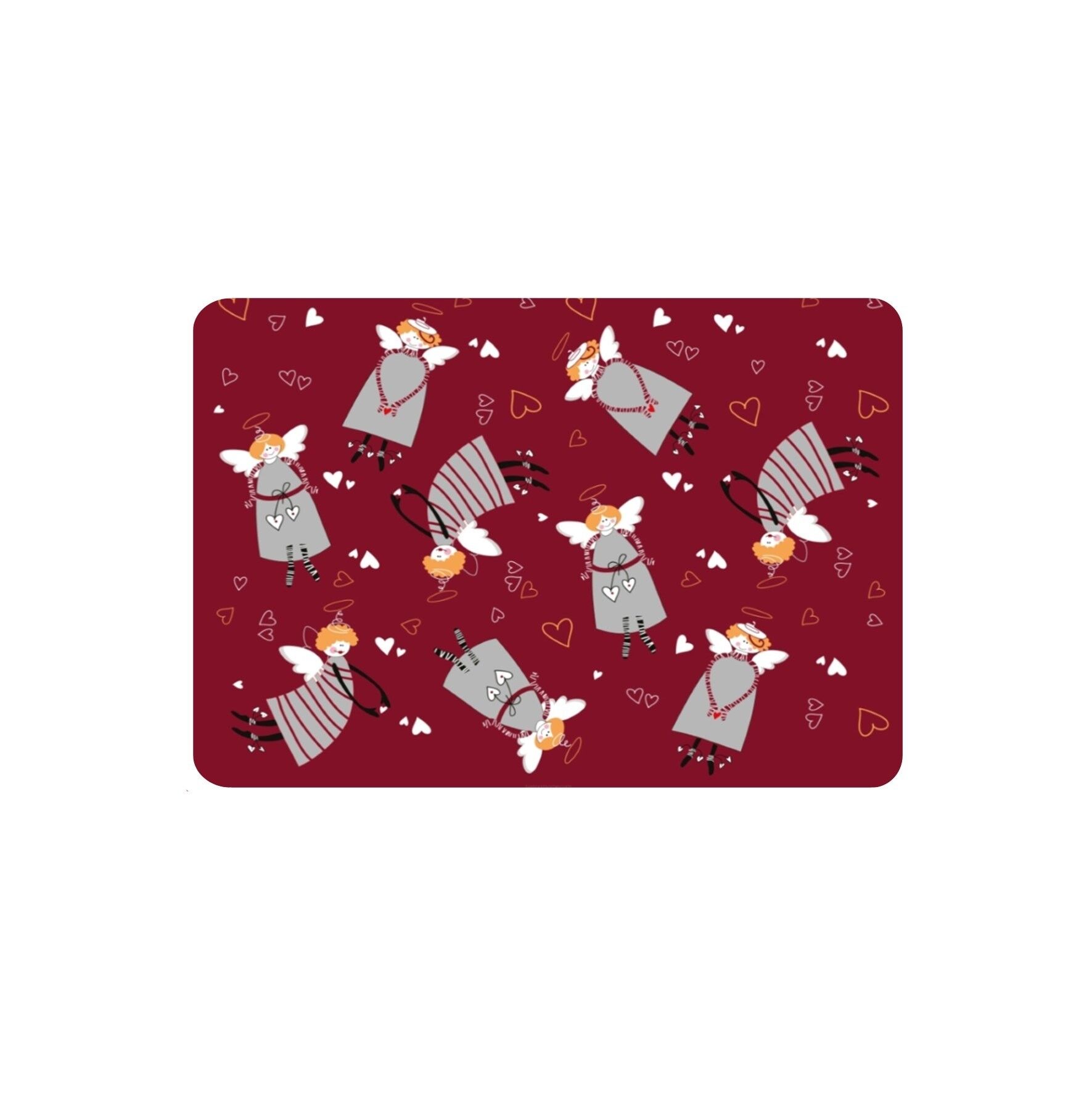 Tovaglietta Americana in Feltro Rosso Angelo Bertoni