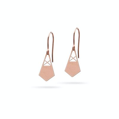 Earrings "Pentaraut" | Bronze