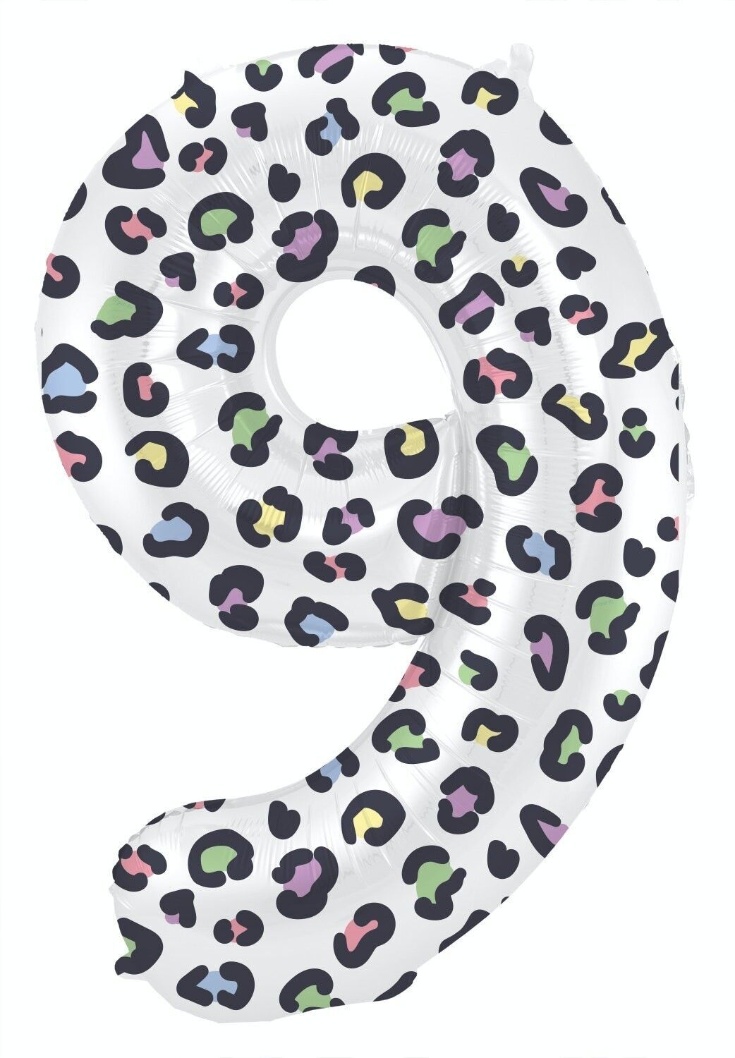 Foil balloon Number 9 Bright Panther - 86 cm