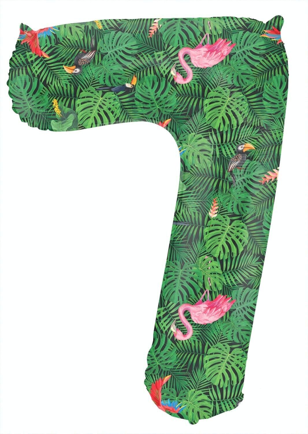 Folieballon Cijfer 7 Jungle Vibe - 86 cm