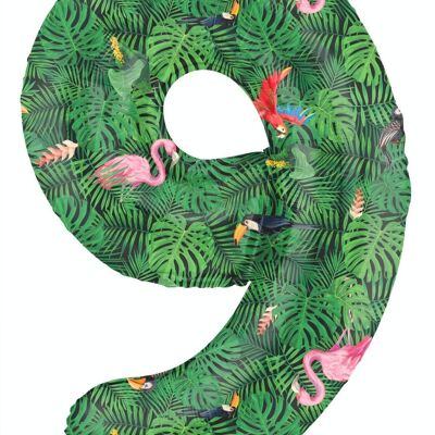 Palloncino foil Numero 9 Jungle Vibe - 86 cm