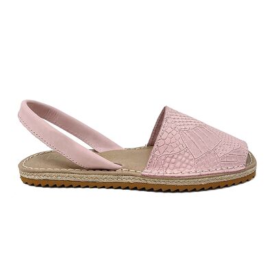 Menorcan sandal Eriu in Pink leather