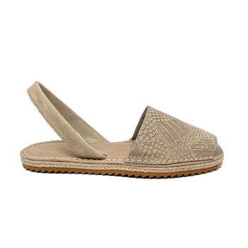 Sandale Eriu Menorcan en cuir Beige 1