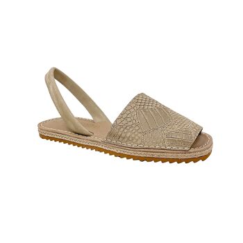 Sandale Eriu Menorcan en cuir Beige 2