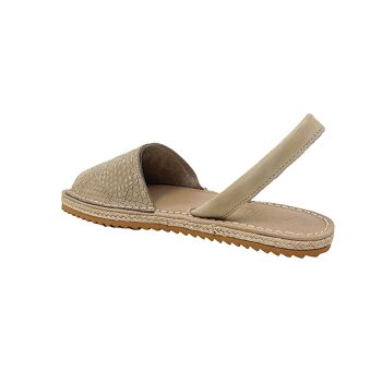 Sandale Eriu Menorcan en cuir Beige 3