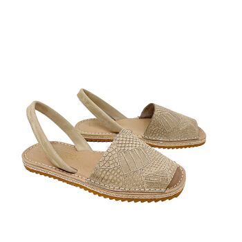 Sandale Eriu Menorcan en cuir Beige 4