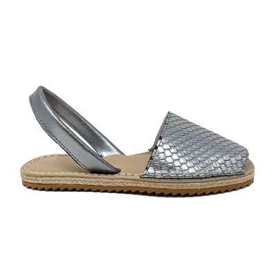 Febe Menorcan sandal in silver leather
