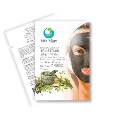Mask with Dead Sea mud and 7 herbs Vita Maré
