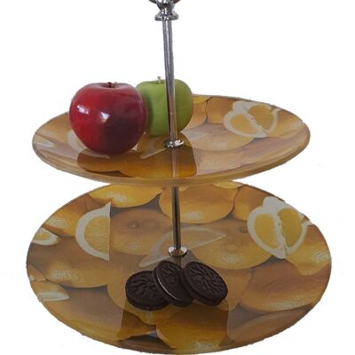 Glass cake stand "Lemon"