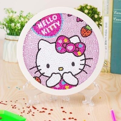 Diamond Painting Hello Kitty, 20 cm, punte speciali