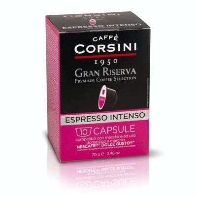 Capsules compatibles Dolce Gusto® Gran Riserva Intenso | Pack de 10 gélules