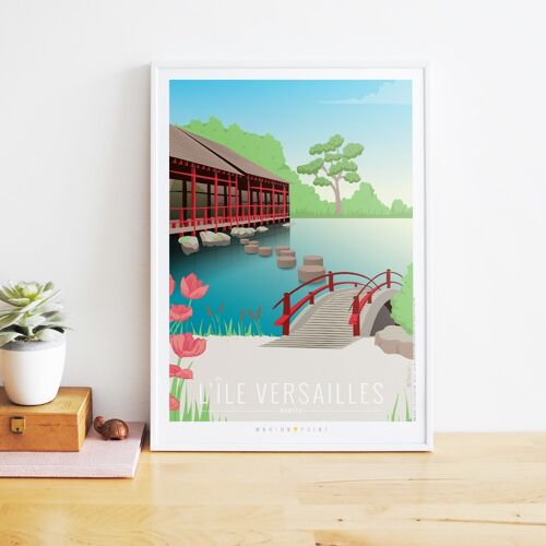 Affiche touristique 40x60 cm - L'Ile Versailles, Nantes