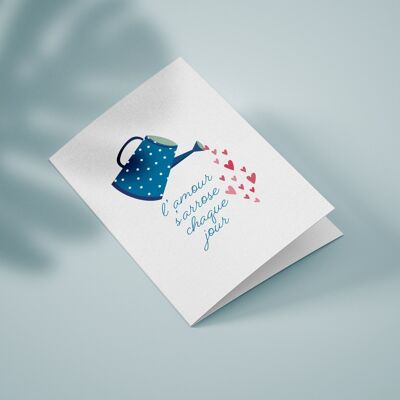 Double Watering Can Card