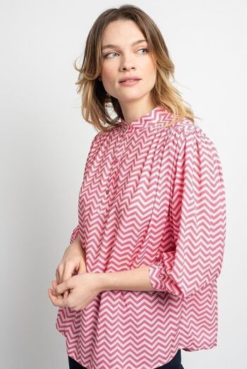 Blouse rose CAMBRONNE 3