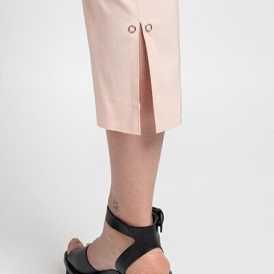 RIVOLI pink cropped trousers
