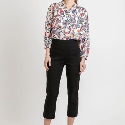 COURCELLES black cropped trousers