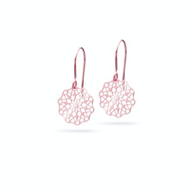 Boucles d'oreilles "Rosetta Mini" | plaqué or rose