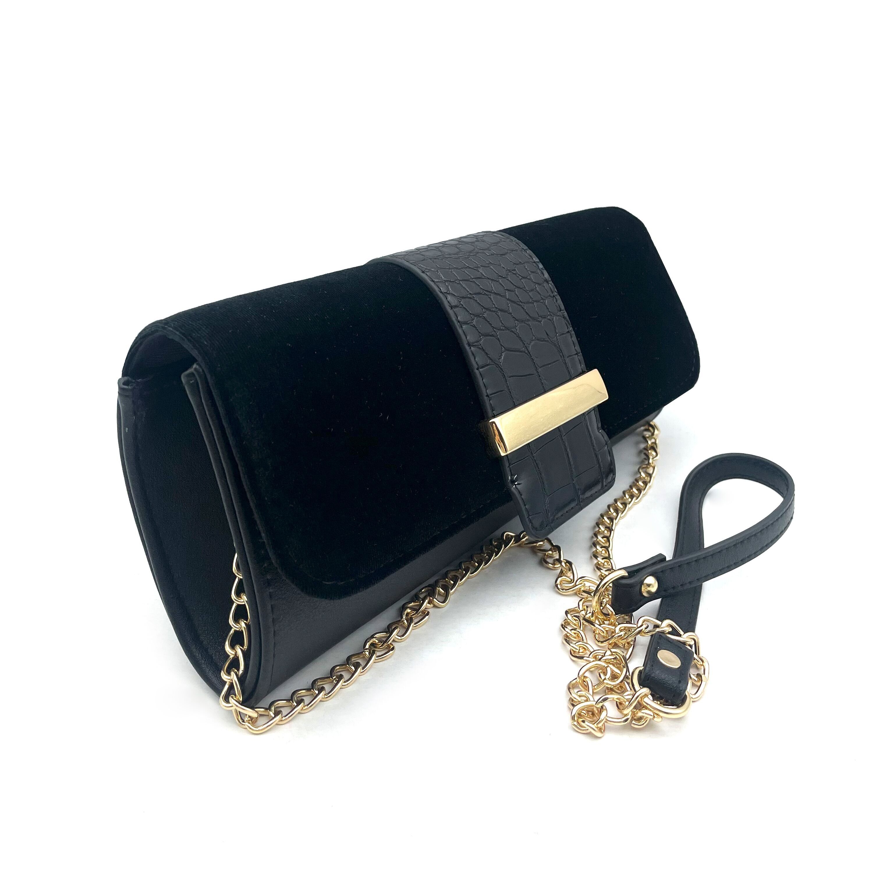 Pochette Gwen Stacy con dettaglio placca in metallo