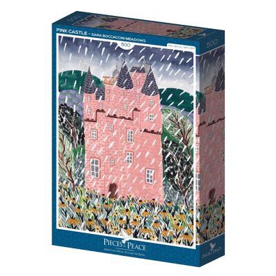 Castillo rosa - rompecabezas de 500 piezas