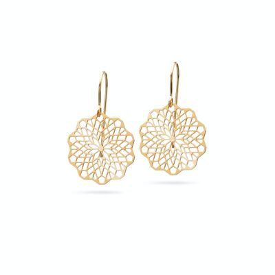 Boucles d'oreilles "Rosette" | doré