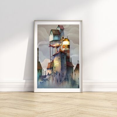 Farol - Illustration Art Print - Taille A4 / A3