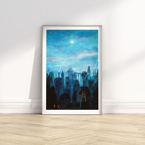 Cold Days - Illustration Art Print - Size A4 / A3