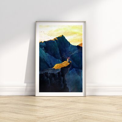 Spotlight - Illustration Art Print - Size A4 / A3