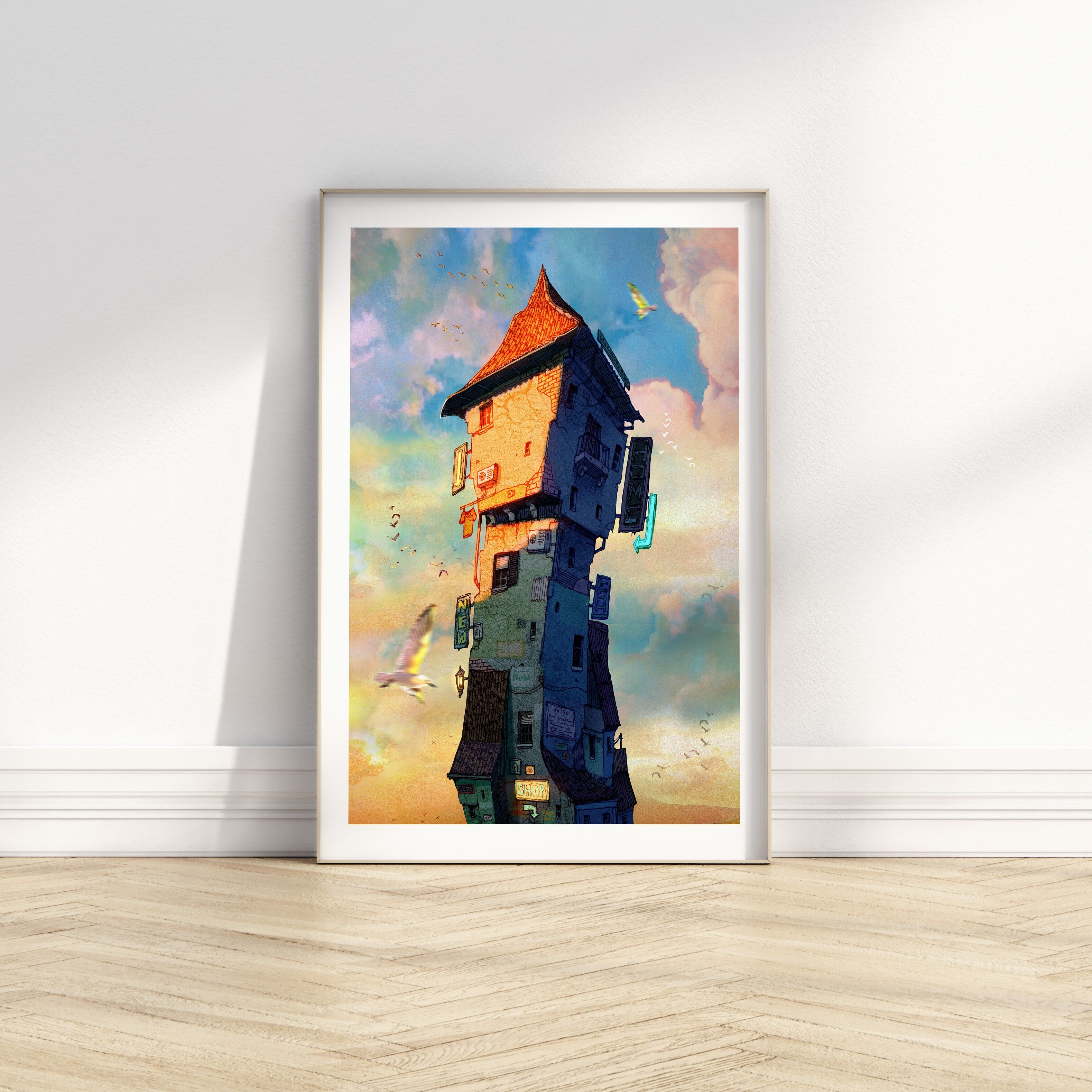 Giorni di sole - Illustrazione Stampa artistica - Formato A4 / A3