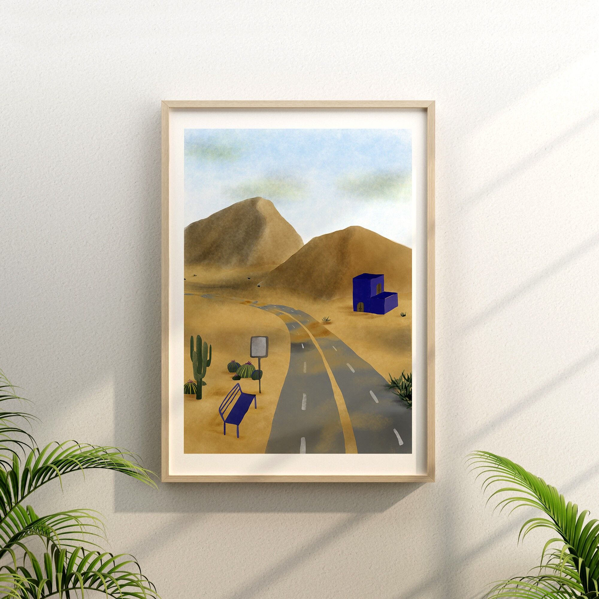 Verspäteter Zeitplan - Illustration Kunstdruck - Größe A4 / A3