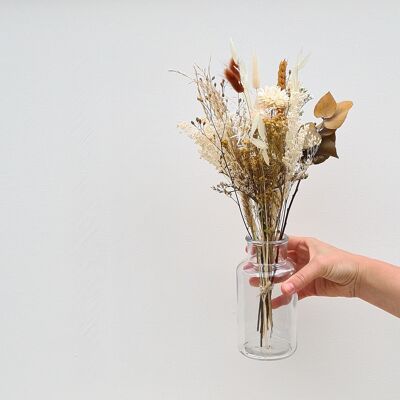The bouquet of dried flowers 'Camel' size S