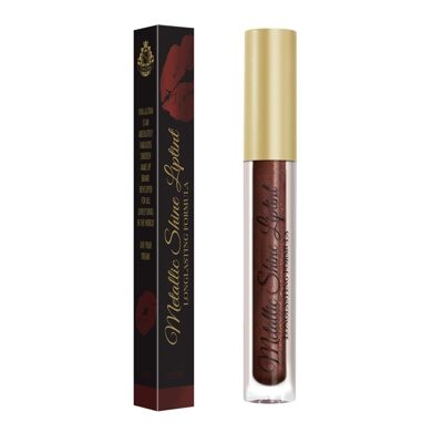 Rouge à lèvres liquide Metallic Shine VIVA LA DIVA - 17 Coconut BROWN